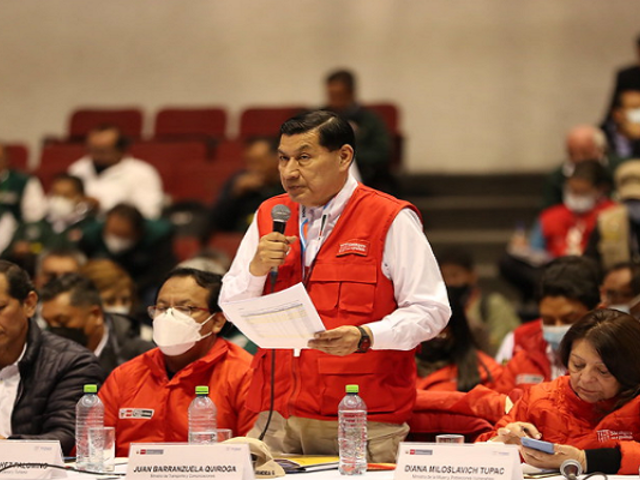 Arequipa: ministro Juan Barranzuela anunció suspensión del paro de transportistas