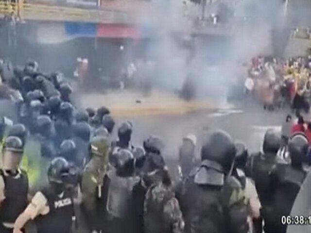 Protestas en Ecuador: Manifestantes intentaron tomar el Congreso
