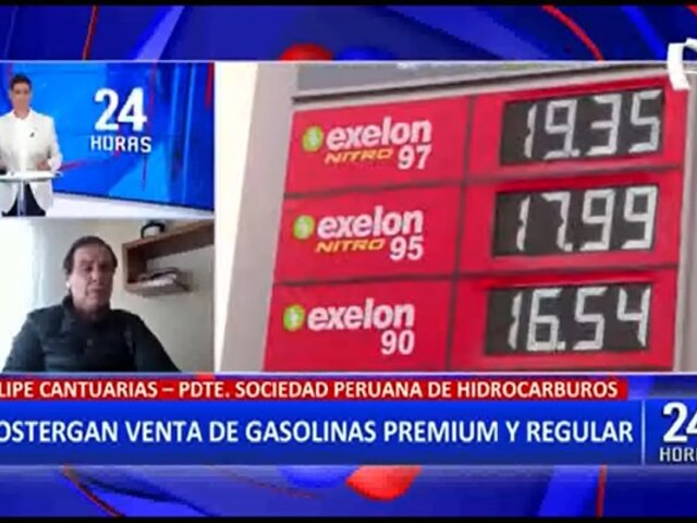 Cantuarias sobre postergación de venta de 2 tipos de gasolina: “Esperamos que disminuya los precios”