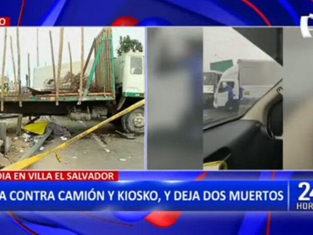 Tragedia en VES: Choque entre tráiler y camión deja 2 muertos