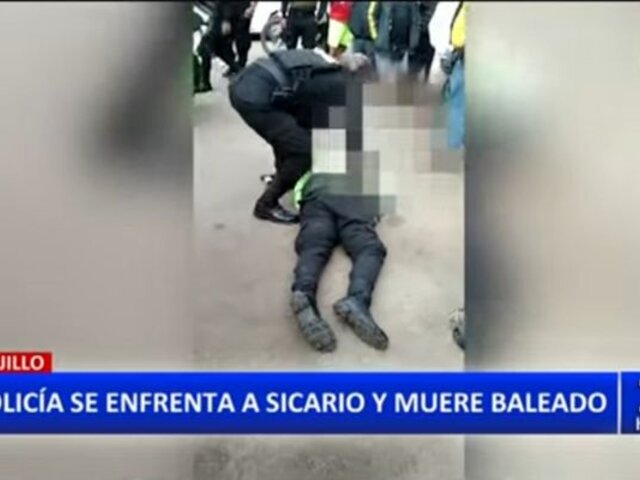 Doble asesinato en Trujillo: Sicario acribilla a ciudadano y policía
