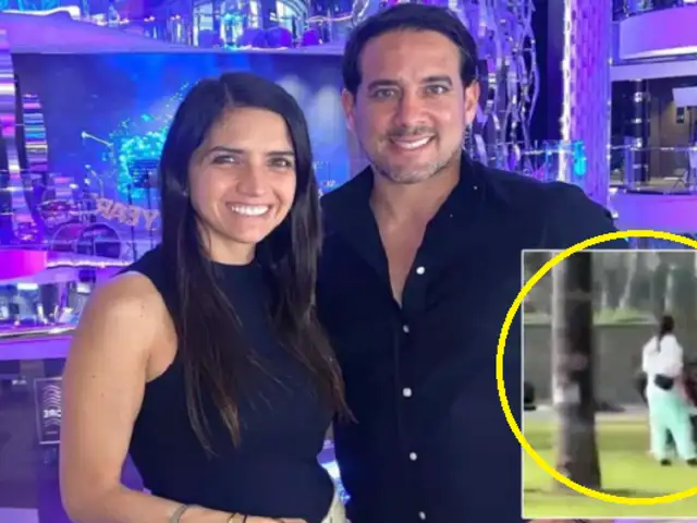 Óscar del Portal es captado junto a su esposa tras supuesta infidelidad con Fiorella Méndez