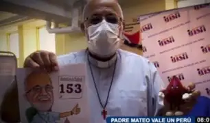 ¡Vale un Perú! Padre Mateo donó sangre 153 veces y salvó 500 vidas