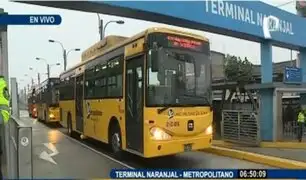 Paro de transportistas- Lima Norte: usuarios llegan hasta el Metropolitano con normalidad