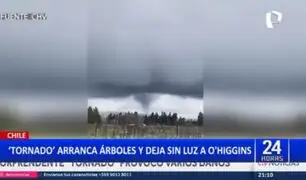 Chile: Tornado causa destrozos y deja sin luz a ciudadanos de O'Higgins