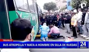 Trujillo: hombre en silla de ruedas fue aplastado por bus de transporte público