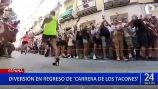 España: Corren en tacones durante las fiestas LGTBI