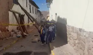 Cusco: Denuncian casona a punto de colapsar en concurrida zona escolar