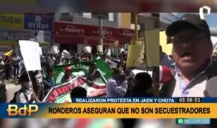 Jaén y Chota: ronderos rechazaron el título de secuestradores y negaron respaldo al gobierno