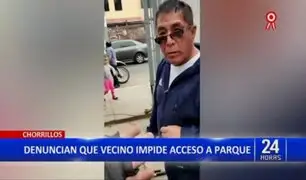 Disputa vecinal en Chorrillos: Denuncian a residente que impedía ingreso a parque