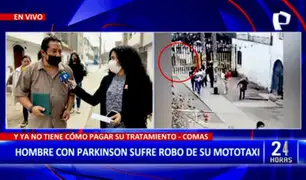 Comas: hombre con Parkinson sufre robo de su mototaxi con el que pagaba tratamiento