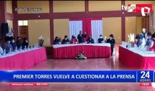 Aníbal Torres vuelve a cuestionar la labor de los medios de comunicación