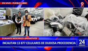 Pueblo Libre: Policía Nacional incauta 13,877 celulares de alta gama que serían robados
