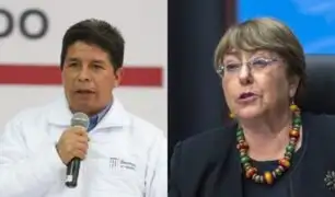 Pedro Castillo recibe hoy a alta comisionada de la ONU, Michelle Bachelet
