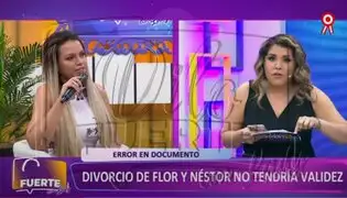 Divorcio firmado por Flor Polo y Néstor Villanueva no tendría validez
