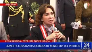 Elvia Barrios: “Lamento que en corto tiempo se haya tenido más de cinco ministros del Interior”