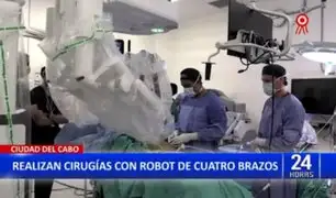 Sudáfrica: Médicos realizan complicadas cirugías con robot de 4 brazos
