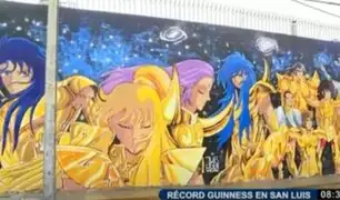 Los Caballeros del Zodiaco: El mural más grande de Sudamérica está pintado en San Luis