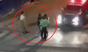 Ayacucho: policía interviene a sujeto y este lo agarra a golpes
