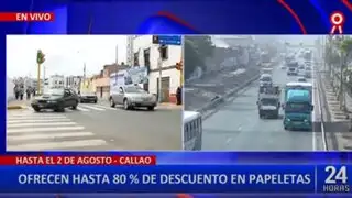Municipalidad del Callao ofrece hasta 80% de descuento en papeletas