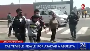 Cercado de Lima: Grupo Terna capturó a delincuente apodado “frayle”