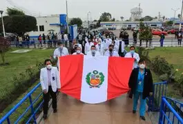 Médicos y enfermeras del Hospital Sabogal de EsSalud celebran Fiestas Patrias al ritmo de danzas peruanas