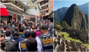 Machu Picchu: manifestantes bloquean vía  y no dejan pasar buses
