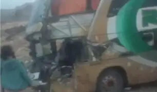Panamericana Sur: Choque entre camión y bus interprovincial deja varios heridos