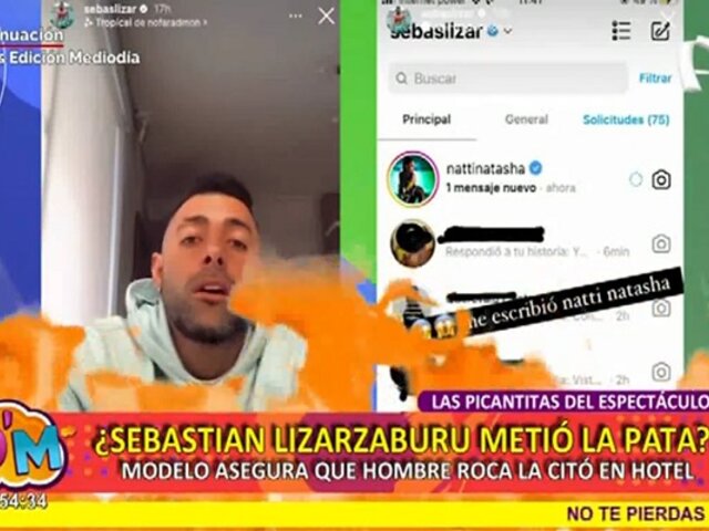 Sebastián Lizarzaburu niega haber engañado a Andrea San Martín con modelo chiclayana
