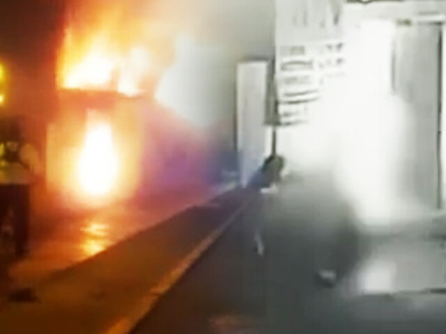 Surco: Anciano de 79 años arde en llamas tras explosión