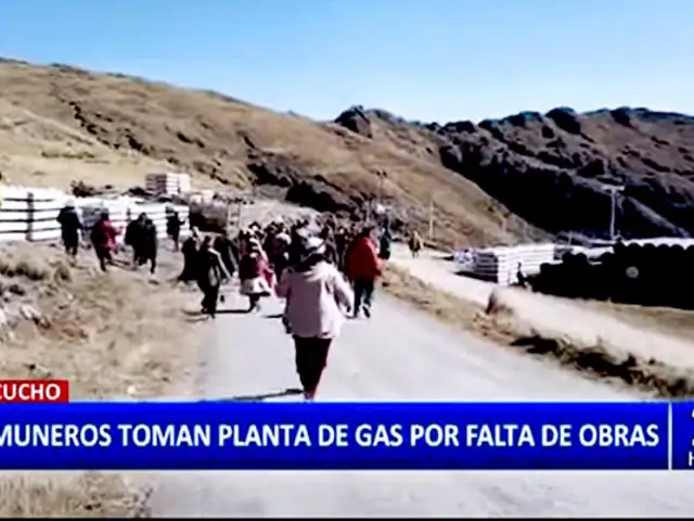 Ayacucho: comuneros toman planta bombeadora de gas en el VRAEM