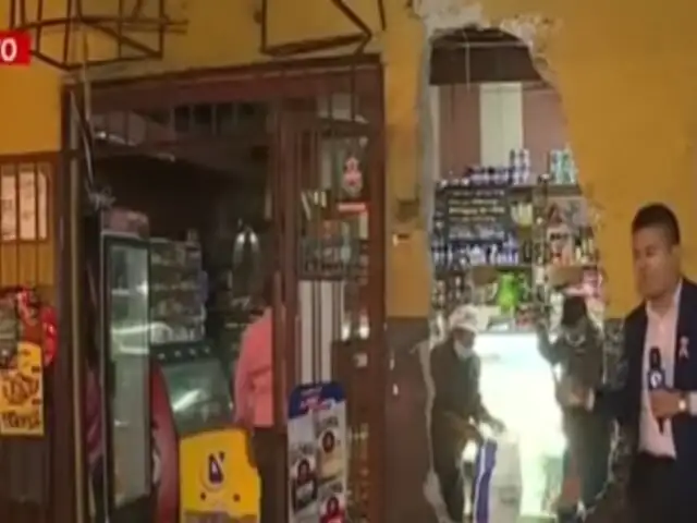 Cercado de Lima: bus del corredor morado se estrella contra panadería