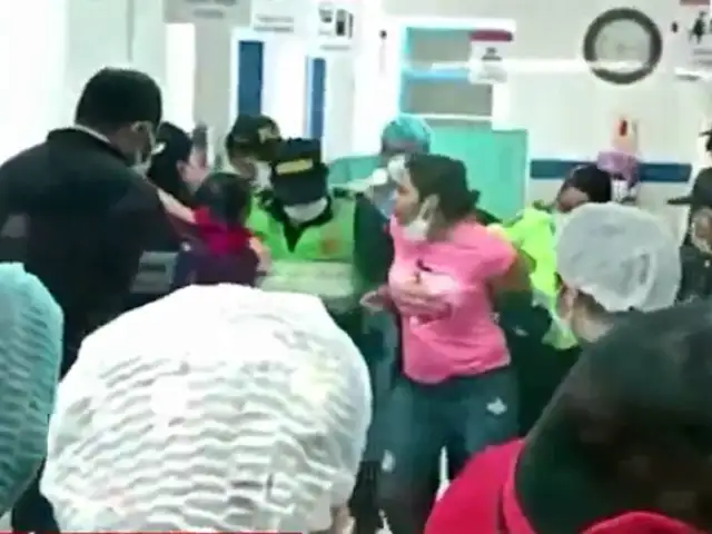 SJL: madre de paciente golpea a enfermera en el hospital Aurelio Díaz Ufano
