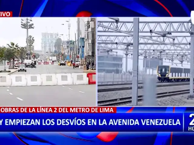Línea 2 del Metro de Lima: conozca los desvíos por inicio de obras