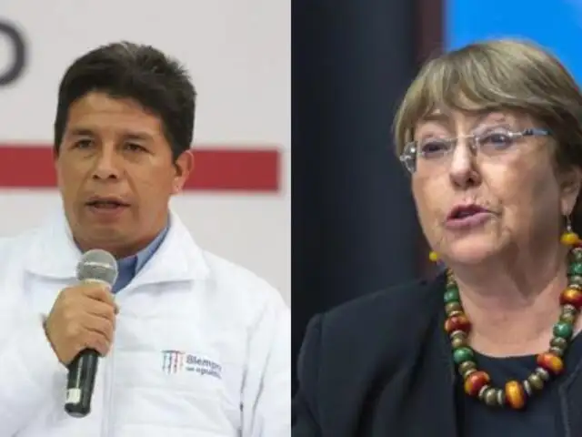 Pedro Castillo recibe hoy a alta comisionada de la ONU, Michelle Bachelet