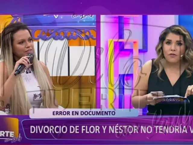 Divorcio firmado por Flor Polo y Néstor Villanueva no tendría validez