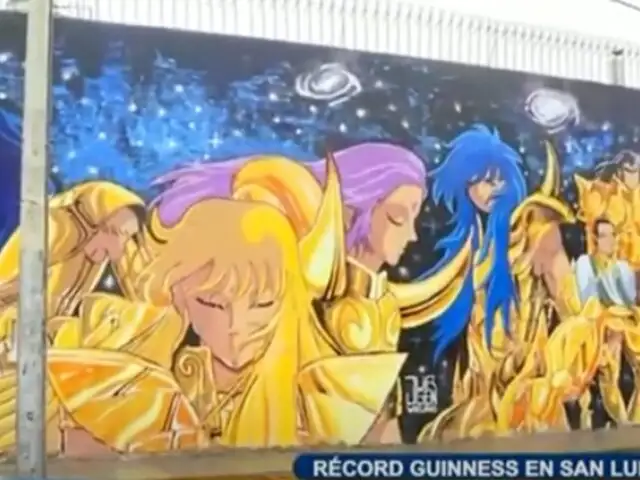 Los Caballeros del Zodiaco: El mural más grande de Sudamérica está pintado en San Luis