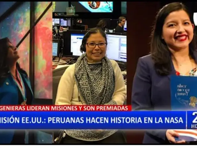 ¡Orgullo! Peruanas que lideran misiones de la NASA fueron premiadas