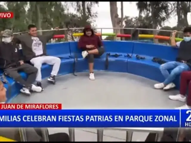 SJL: Familias celebran Fiestas Patrias en Parque Huayna Cápac