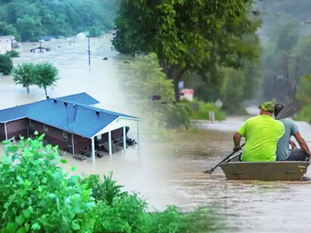 EEUU: Inundaciones dejan al menos 25 fallecidos en Kentucky