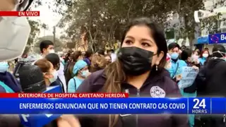 SMP: Enfermeros protestan por no tener contrato CAS COVID