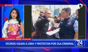 Ciudadanos de Huacho llegaron a Lima para protestar contra la ola delincuencial