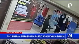 Cercado de Lima: Encuentran a dueño de tienda robando en galería donde trabajaba