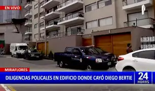 Diego Bertie fallece: diligencias policiales continúan en edificio donde cayó el actor