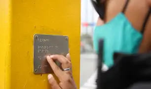 Instalan 181 placas braille y repetidores acústicos en intersecciones viales de 14 distritos de Lima