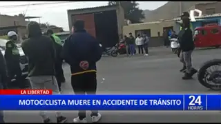 La Libertad: motociclista invade carril contrario y muere en accidente de tránsito