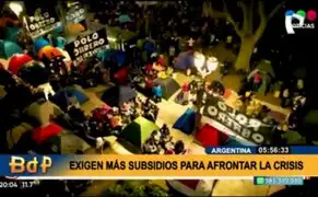 Crisis económica en Argentina: manifestantes exigen más subsidios para resistir alza de precios