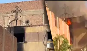 Incendio en iglesia deja 41 personas muertas en Egipto