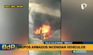 Violencia en México: grupos armados incendian 12 vehículos de transporte público