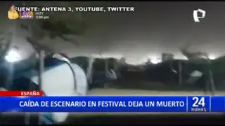 España: Escenario de festival se derrumba y deja varios heridos y un fallecido